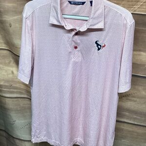 Pink Polo Shirt with Logo HOUSTON TEXANS